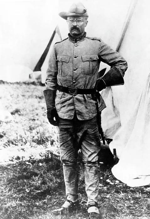 Framed Print : Colonel (and future U.S. President) Theodore Roosevelt, (1858-1919), on duty in the field during the Spanish-American War, 1898.. Courtesy: CSU Archives / Everett Collection Framed Print : Colonel (and future U.S. President) Theodore Roosevelt, (1858-1919), on duty in the field during the Spanish-American War, 1898.. Courtesy: CSU Archives / Everett Collection