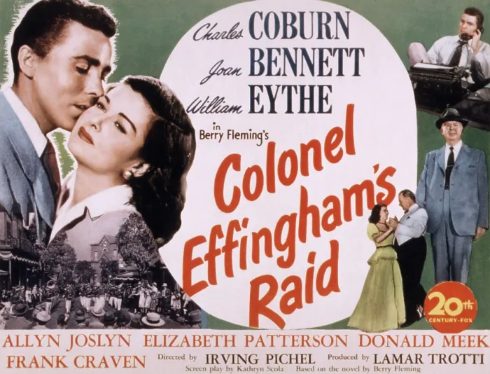 Framed Print : COLONEL EFFINGHAM'S RAID, (aka MAN OF THE HOUR), Joan Bennett, William Eythe, Charles Coburn, 1946, TM and copyright 20th Century Fox Film Corp