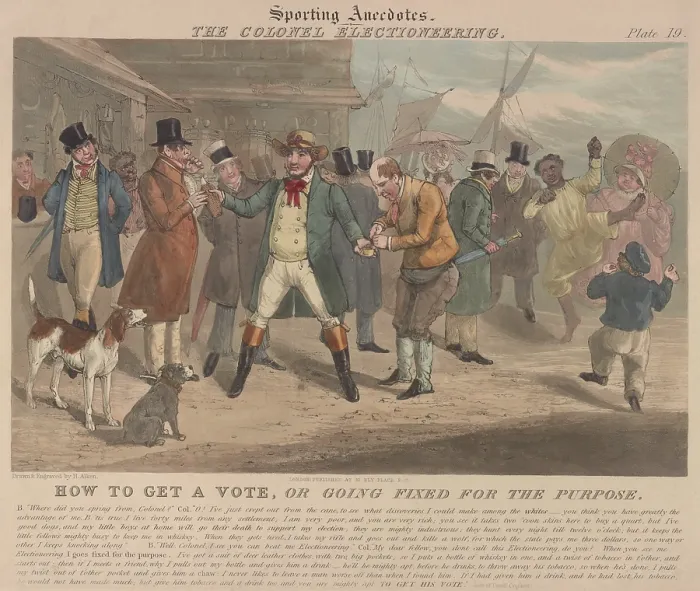 Framed Print : The Colonel Electioneering, by British artist, Henry Alken, c.1830-34 Framed Print : The Colonel Electioneering, by British artist, Henry Alken, c.1830-34