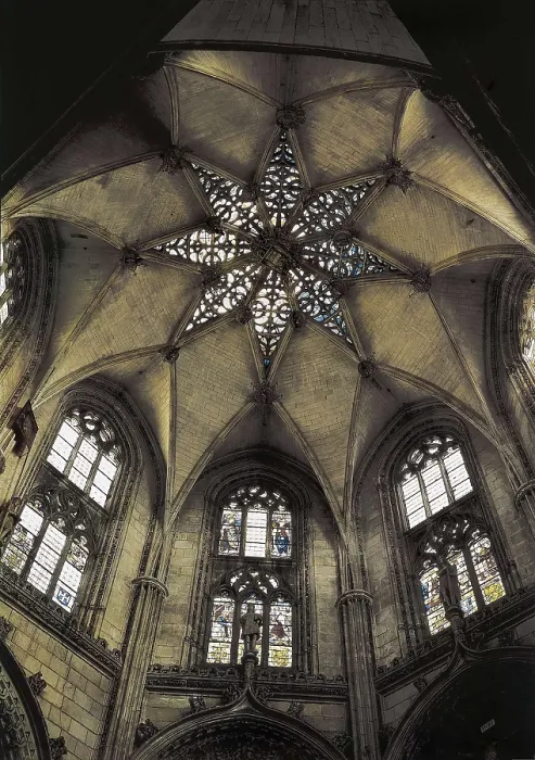 Framed Print : COLONIA, Simn de (1450-1511). Chapel of the Condestable. 1482-1494. SPAIN. Burgos. Cathedral of St. Mary. Star-vault. Flamboyant gothic. Architecture