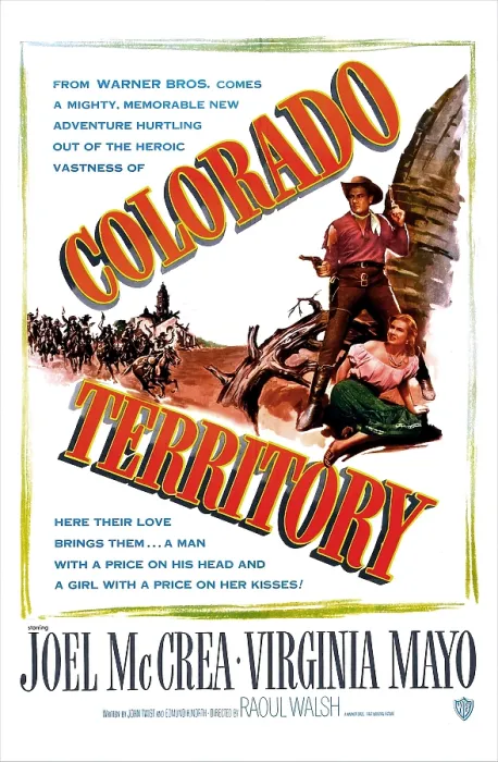 Framed Print : COLORADO TERRITORY, US poster, Joel McCrea, Virginia Mayo, 1949