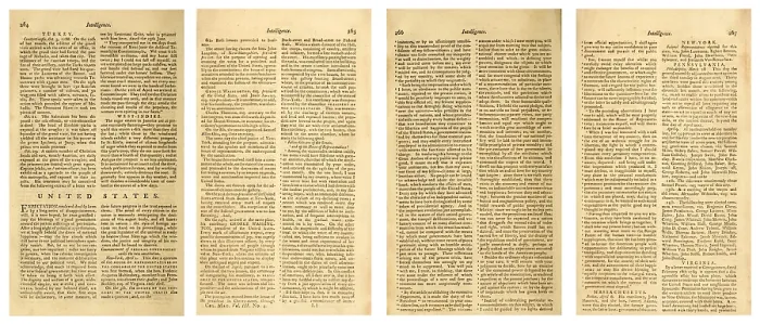 Framed Print : COLUMBIAN MAGAZINE reporting of the inauguration of George Washington on April 30 1789 Framed Print : COLUMBIAN MAGAZINE reporting of the inauguration of George Washington on April 30 1789