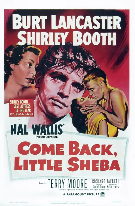 Framed Print : COME BACK, LITTLE SHEBA, Shirley Booth, Burt Lancaster, Terry Moore, Richard Jaeckel, 1952