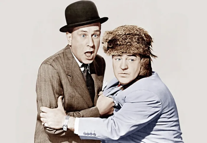 Framed Print : COMIN ROUND THE MOUNTAIN, from left: Bud Abbott, Lou Costello, [aka Abbott and Costello], 1951