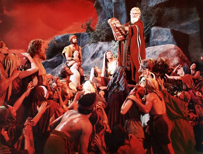 Framed Print : THE TEN COMMANDMENTS, John Derek, Debra Paget, Yvonne De Carlo, Charlton Heston, 1956
