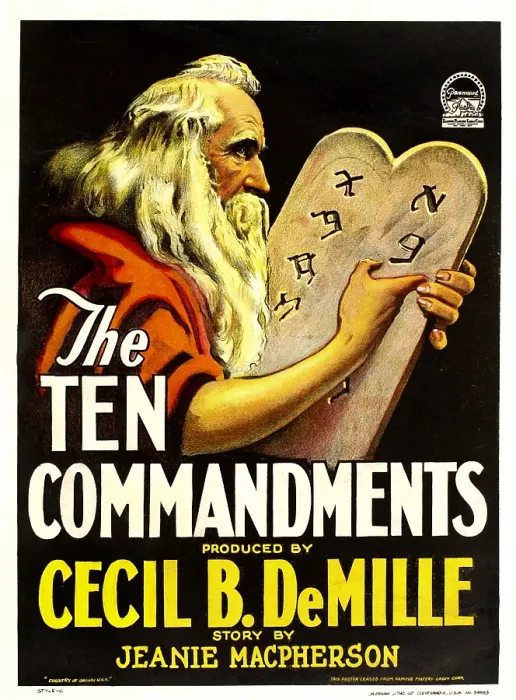 Framed Print : THE TEN COMMANDMENTS, Theodore Roberts, 1923