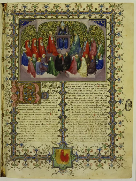 Framed Print : Commentary on the Psalms. St. Augustine on a pulpit, by Michelino da Besozzo, 16th Century, miniature - Vatican City, Apostolic Vatican Library. Whole artwork view Framed Print : Commentary on the Psalms. St. Augustine on a pulpit, by Michelino da Besozzo, 16th Century, miniature - Vatican City, Apostolic Vatican Library. Whole artwork view