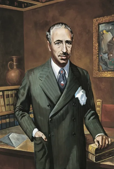 Framed Print : COMPANYS i JOVER, Lluis (1883-1940). Catalan republican nationalist politician, president of the Generalitat (Government of Catalonia). Oil on canvas
