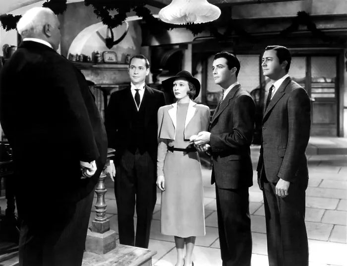 Framed Print : THREE COMRADES, Franchot Tone, Margaret Sullavan, Robert Taylor, Robert Young, 1938, holding hands Framed Print : THREE COMRADES, Franchot Tone, Margaret Sullavan, Robert Taylor, Robert Young, 1938, holding hands
