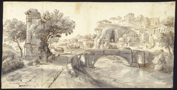 Framed Print : Conceived View, by Gaspar Van Wittel also known as Gaspare Vanvitelli, 1700, 18th Century, pen, ink and watercolor on paper - Italy, Lazio, Rome, Central National Library Framed Print : Conceived View, by Gaspar Van Wittel also known as Gaspare Vanvitelli, 1700, 18th Century, pen, ink and watercolor on paper - Italy, Lazio, Rome, Central National Library