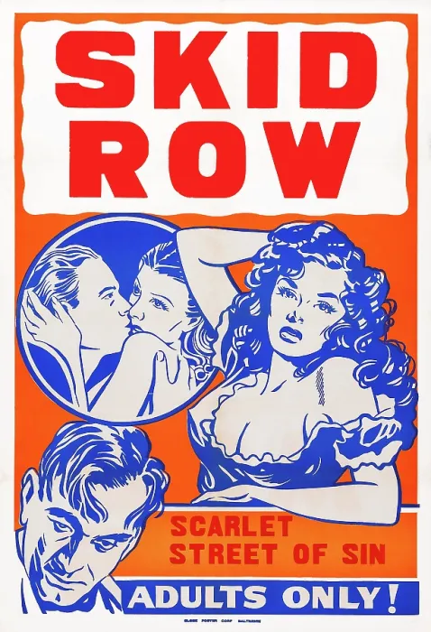 Framed Print : CONFESSIONS OF A VICE BARON, (aka SKID ROW, reissue title), US poster art, 1943 Framed Print : CONFESSIONS OF A VICE BARON, (aka SKID ROW, reissue title), US poster art, 1943