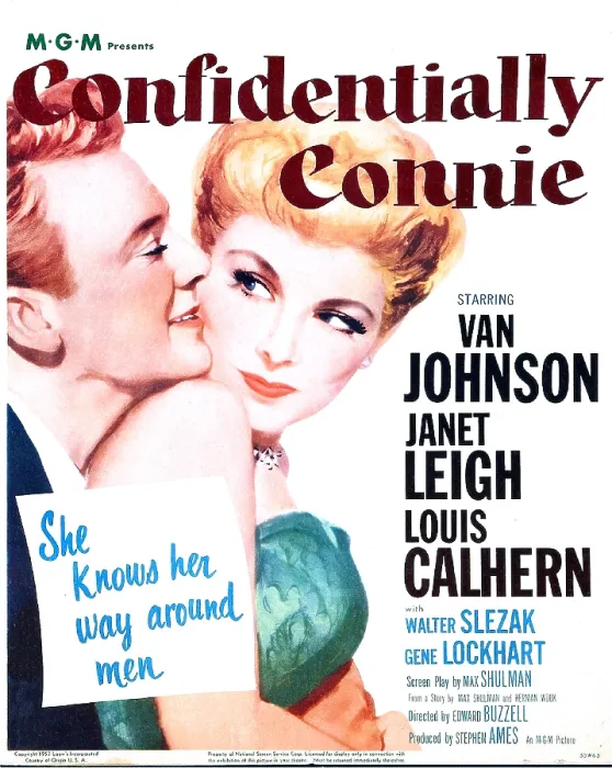Framed Print : CONFIDENTIALLY CONNIE, US poster, Van Johnson, Janet Leigh, 1953