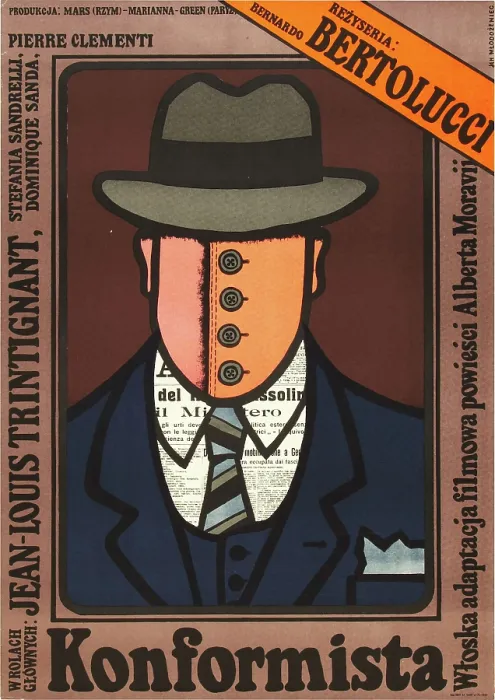Framed Print : THE CONFORMIST, (aka KONFORMISTA, aka Il CONFORMISTA), Polish poster, 1970