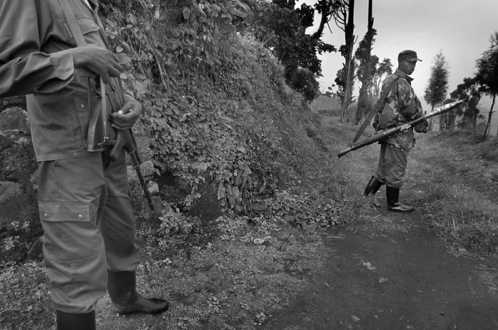 Framed Print : CONGO, Democratic Republic of the. NORTH KIVU. Democratic Republic of the Congo (2008). Kivu Conflict
