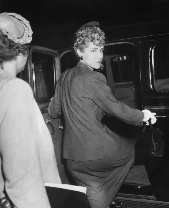 Framed Print : Congresswoman Clare Booth Luce arrives in Chicago for the Republican National Convention. June 6, 1944. Before she introduced former Pres