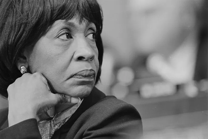 Framed Print : Congresswomen Maxine Waters attends a Judiciary Committee hearing related to the impeachment of President Bill Clinton, Dec. 1998. Rep Framed Print : Congresswomen Maxine Waters attends a Judiciary Committee hearing related to the impeachment of President Bill Clinton, Dec. 1998. Rep