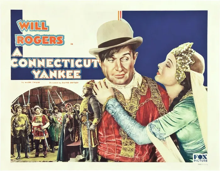Framed Print : A CONNECTICUT YANKEE, US poster art, from left: Will Rogers, Myrna Loy, 1931. TM and Copyright 20th Century Fox Film Corp. All rights reserved / courtesy Everett Collection