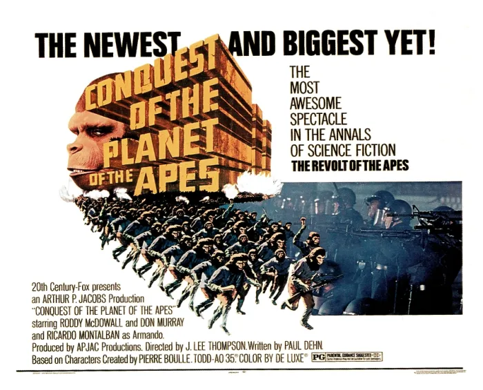 Framed Print : CONQUEST OF THE PLANET OF THE APES, poster, 1972, (c) 20th Century Fox, TM & Copyright  /  Courtesy: Everett Collection