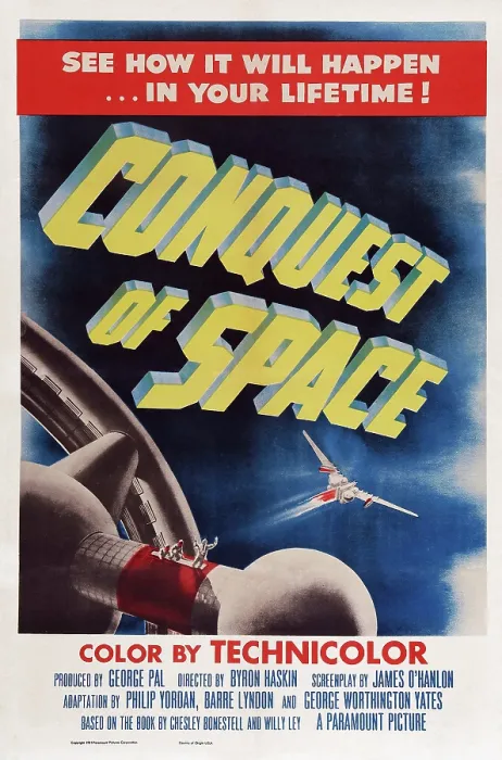Framed Print : CONQUEST OF SPACE, US poster art, 1955 Framed Print : CONQUEST OF SPACE, US poster art, 1955