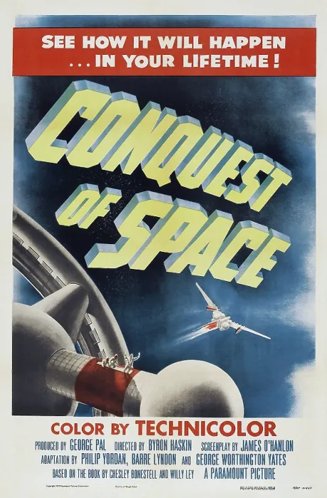 Framed Print : CONQUEST OF SPACE, US poster art, 1955