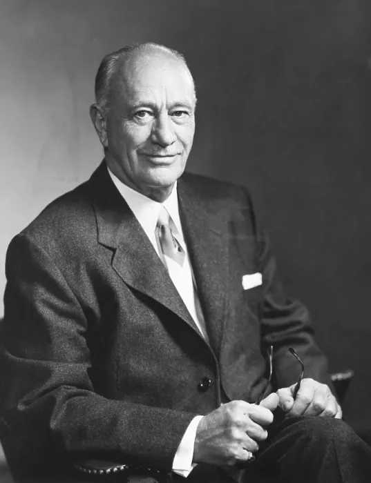 Framed Print : Conrad Hilton Sr. Portrait by Fabian Bachrach, 1955. Hilton was founder and President of Hilton Hotels Corporation, and Hotels Statler Delaware Corporation. (CSU_2015_9_860)