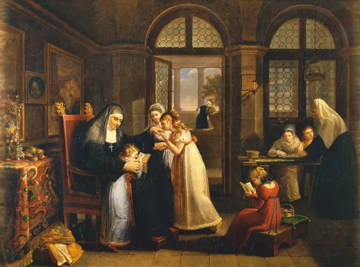 Framed Print : Conservatory interior, by Malenchini Matilde, 19th Century, 1816, oil on canvas, cm 76 x 100 - Italy, Tuscany, Florence, Palazzo Pitti, Modern Art Gallery, inv. Oda 270 Framed Print : Conservatory interior, by Malenchini Matilde, 19th Century, 1816, oil on canvas, cm 76 x 100 - Italy, Tuscany, Florence, Palazzo Pitti, Modern Art Gallery, inv. Oda 270