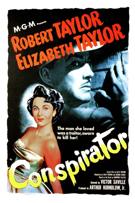 Framed Print : CONSPIRATOR, Elizabeth Taylor, Robert Taylor, 1949