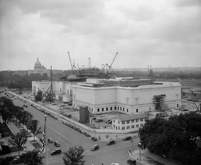 Framed Print : Construction of National Gallery of Art, Washington, D.C. ca. 1939