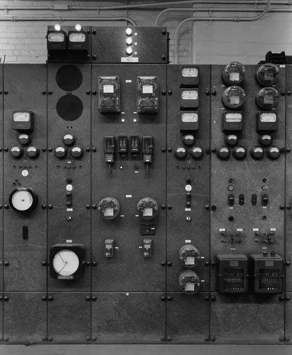 Framed Print : Control Panels of the Detroit Edison Substation in the early 20th century Framed Print : Control Panels of the Detroit Edison Substation in the early 20th century