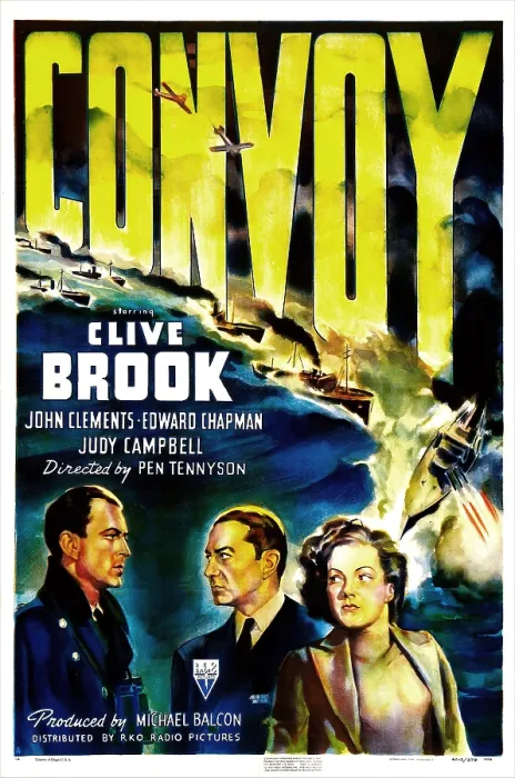 Framed Print : CONVOY, British poster, from left: John Clements, Clive Brook, Judy Campbell, 1940