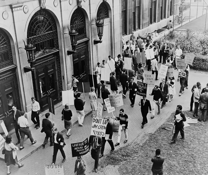 Framed Print : CORE pickets at Columbia University. Demonstrators demanded union representation for University workers in 1964 Framed Print : CORE pickets at Columbia University. Demonstrators demanded union representation for University workers in 1964