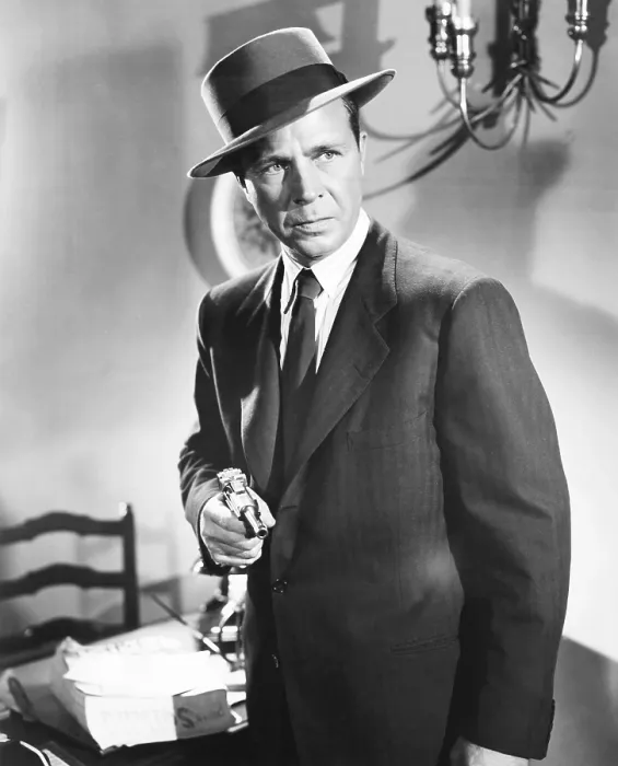 Framed Print : CORNERED, Dick Powell, 1945 Framed Print : CORNERED, Dick Powell, 1945