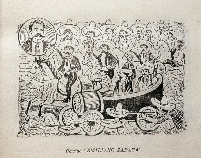 Framed Print : Corrido Emiliano Zapata', Mexican Revolution. Engraving. - J. Bedmar / Iberfoto / Everett Collection (570110)**US SALES ONLY** Framed Print : Corrido Emiliano Zapata', Mexican Revolution. Engraving. - J. Bedmar / Iberfoto / Everett Collection (570110)**US SALES ONLY**