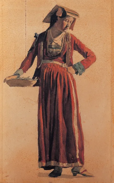 Framed Print : Cosola Demetrio, The Fishmonger, 1885 - 1895, 19th Century, watercolor, private collection (156007) Everett CollectionMondadori Portfolio**US SALES ONLY**