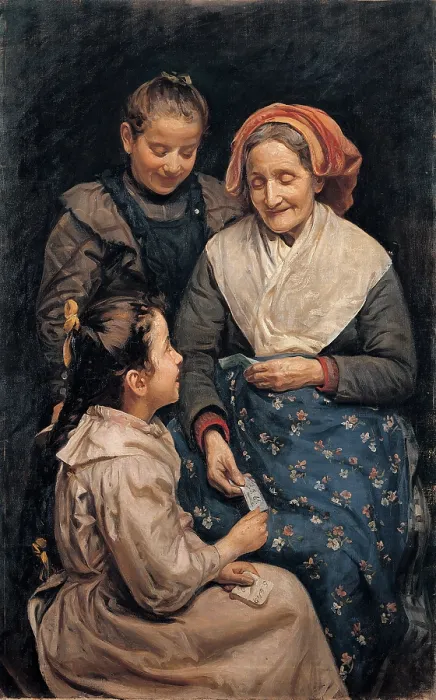 Framed Print : Cosola Demetrio, The Lotto, 1875 - 1895, 19th Century, oil on canvas, private collection (155985) Everett CollectionMondadori Portfolio**US SALES ONLY**