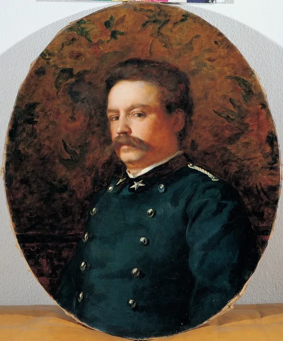 Framed Print : Cosola Demetrio, Portrait of a Carabiniere, 1875, 19th Century, oil on canvas, Private collection (156025) Everett CollectionMondadori Portfolio**US SALES ONLY**