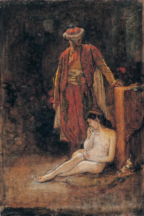 Framed Print : Cosola Demetrio, The Slave, 1875 - 1895, 19th Century, oil on canvas, private collection (156026) Everett CollectionMondadori Portfolio**US SALES ONLY**