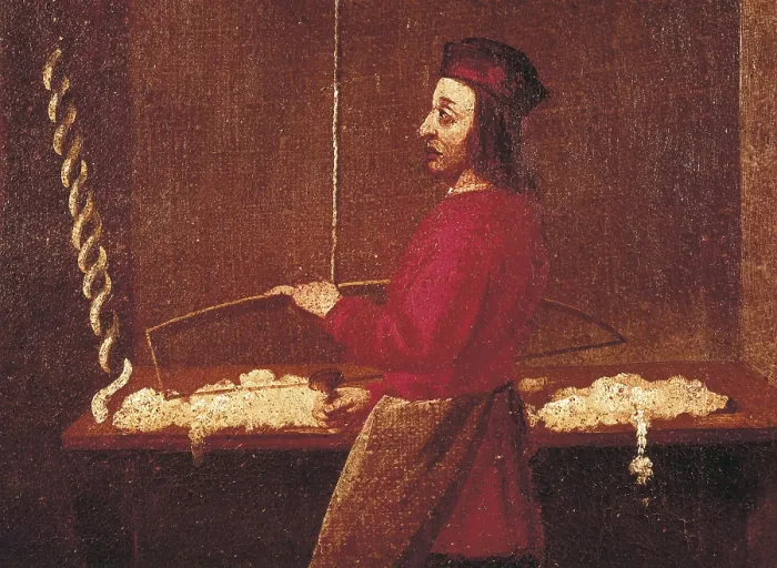 Framed Print : Cotton weaver, 17th c. Early Modern Era. Painting. ITALY. Venice. Museo Correr. - BeBa / Iberfoto / Everett Collection (168180)**US SALES ONLY** Framed Print : Cotton weaver, 17th c. Early Modern Era. Painting. ITALY. Venice. Museo Correr. - BeBa / Iberfoto / Everett Collection (168180)**US SALES ONLY**