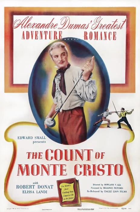 Framed Print : THE COUNT OF MONTE CRISTO, US poster art, Robert Donat, 1934 Framed Print : THE COUNT OF MONTE CRISTO, US poster art, Robert Donat, 1934