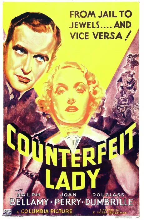 Framed Print : COUNTERFEIT LADY, US poster art, from left: Ralph Bellamy, Joan Perry, 1936 Framed Print : COUNTERFEIT LADY, US poster art, from left: Ralph Bellamy, Joan Perry, 1936