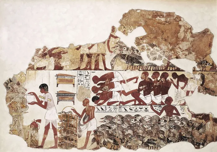 Framed Print : Counting the geese. ca. 1350 BC. 18th Dynasty. Wall painting from the tomb of Nebamun. Egyptian art. New Kingdom. Painting. UNITED KINGDOM. London. The British Museum Framed Print : Counting the geese. ca. 1350 BC. 18th Dynasty. Wall painting from the tomb of Nebamun. Egyptian art. New Kingdom. Painting. UNITED KINGDOM. London. The British Museum