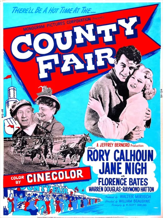 Framed Print : COUNTRY FAIR, US poster, from left: Raymond Hatton, Florence Bates, Rory Calhoun, Jane Nigh, 1950