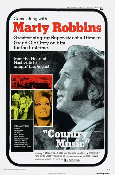 Framed Print : COUNTRY MUSIC, US poster art, right: Marty Robbins, bottom right: Tammy Wynette, 1972