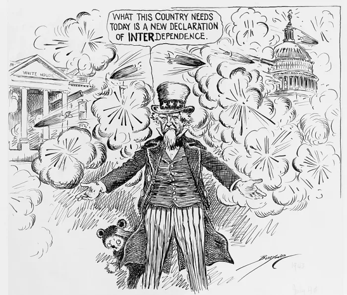 Framed Print : What this country needs today is a new Declaration of Interdependence