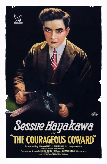Framed Print : THE COURAGEOUS COWARD, Sessue Hayakawa on poster art, 1919