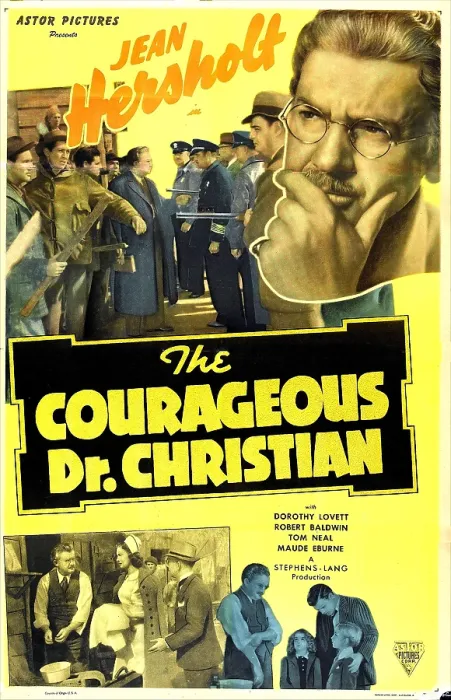Framed Print : THE COURAGEOUS DOCTOR CHRISTIAN, US poster, top right: Jean Hersholt, 1940