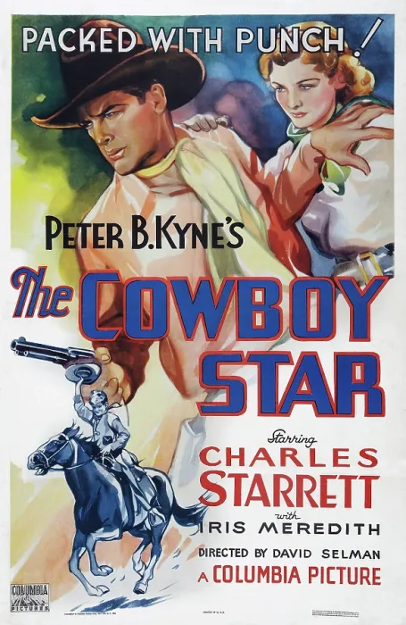 Framed Print : THE COWBOY STAR, US poster art, from left: Charles Starrett, Iris Meredith, 1936