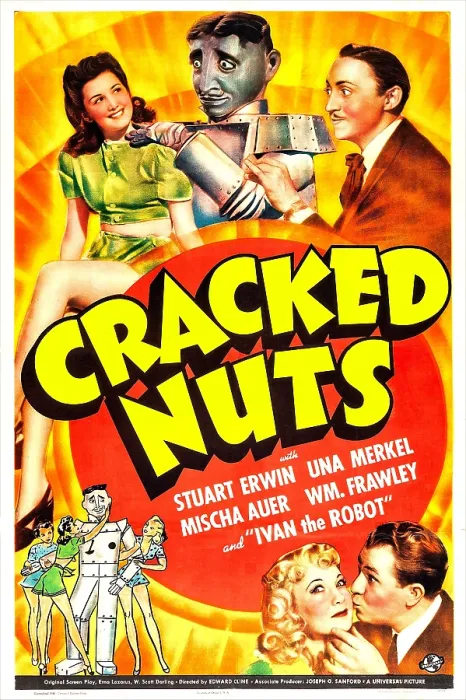 Framed Print : CRACKED NUTS, US poster, top from left: Astrid Allwyn, Ernie Stanton (aka Ivan the Robot), Mischa Auer, bottom right: Una Merkel, Stuart Erwin, 1941 Framed Print : CRACKED NUTS, US poster, top from left: Astrid Allwyn, Ernie Stanton (aka Ivan the Robot), Mischa Auer, bottom right: Una Merkel, Stuart Erwin, 1941