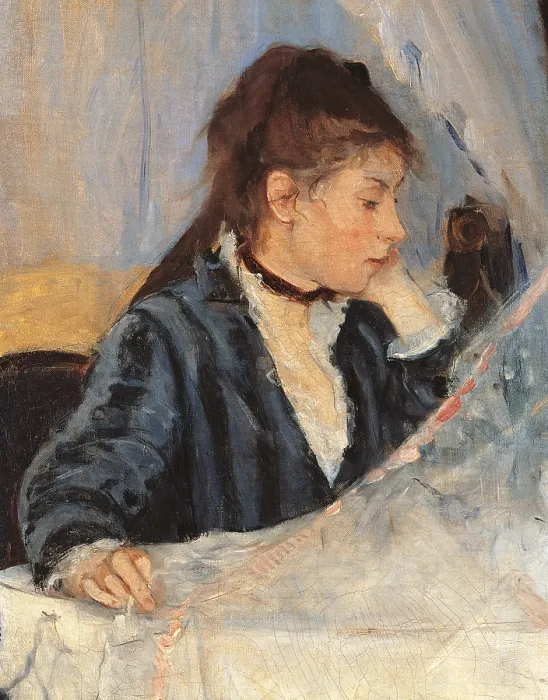 Framed Print : The Cradle, by Berthe Morisot, 1872, 19th Century, oil on canvas, cm 56 x 46 - France, Ile de France, Paris, Muse dOrsay. Detail