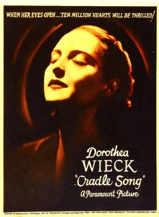 Framed Print : CRADLE SONG, Dorothea Wieck on midget window card, 1933
